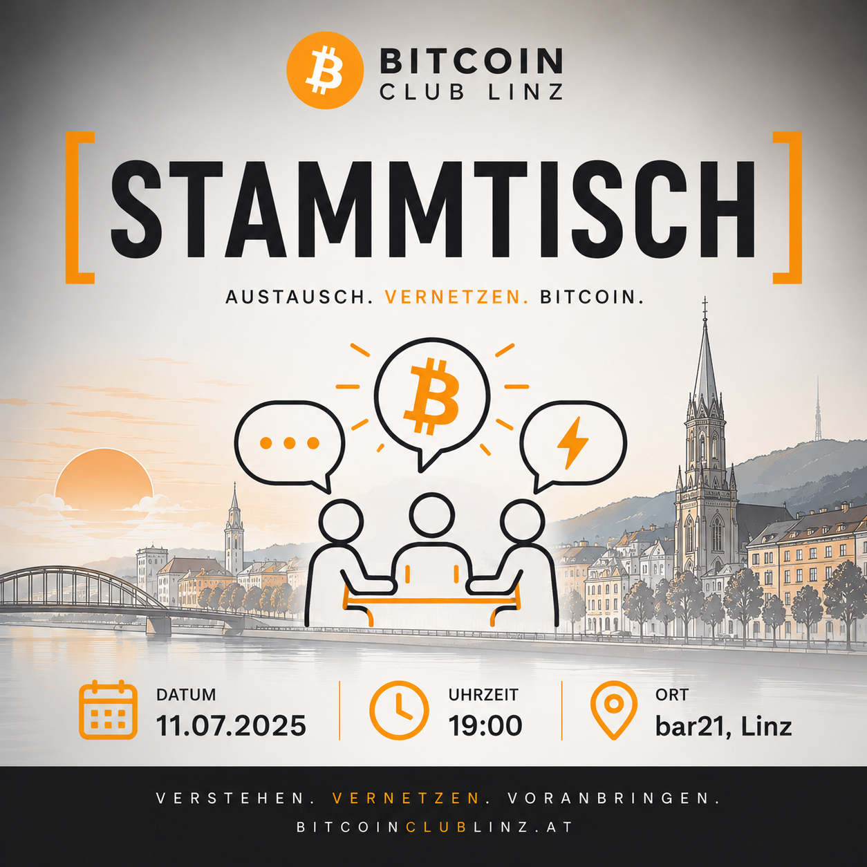 Stammtisch Bitcoin Club Linz Juli 2026