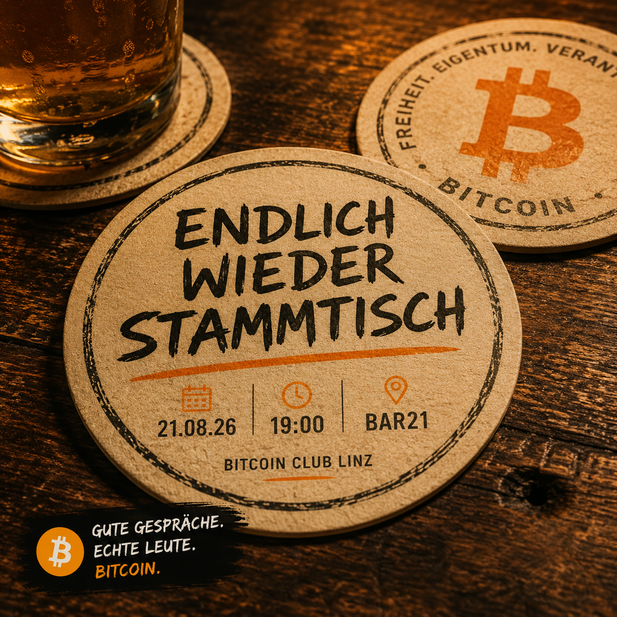 Stammtisch Bitcoin Club Linz 21.08.2026
